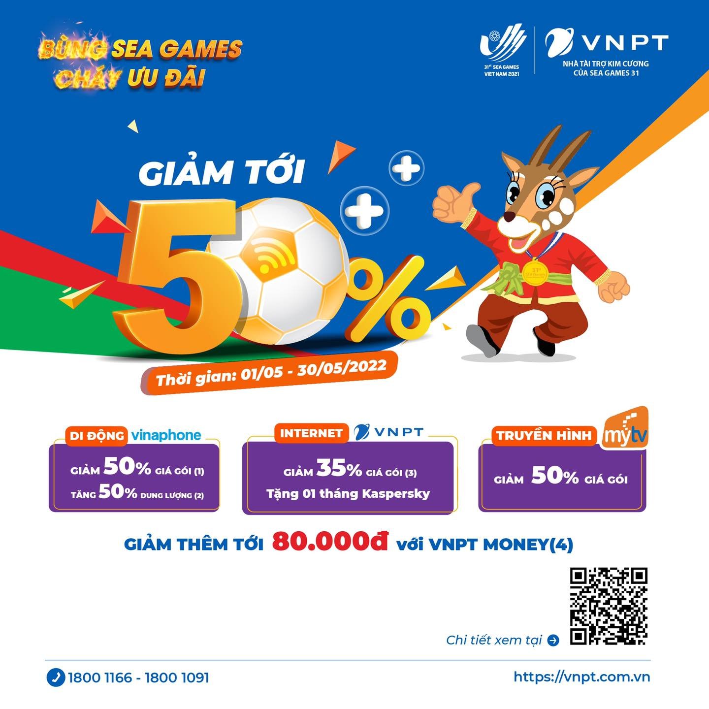 VNPT tưng bừng ưu đãi chào đón SEA Games 31